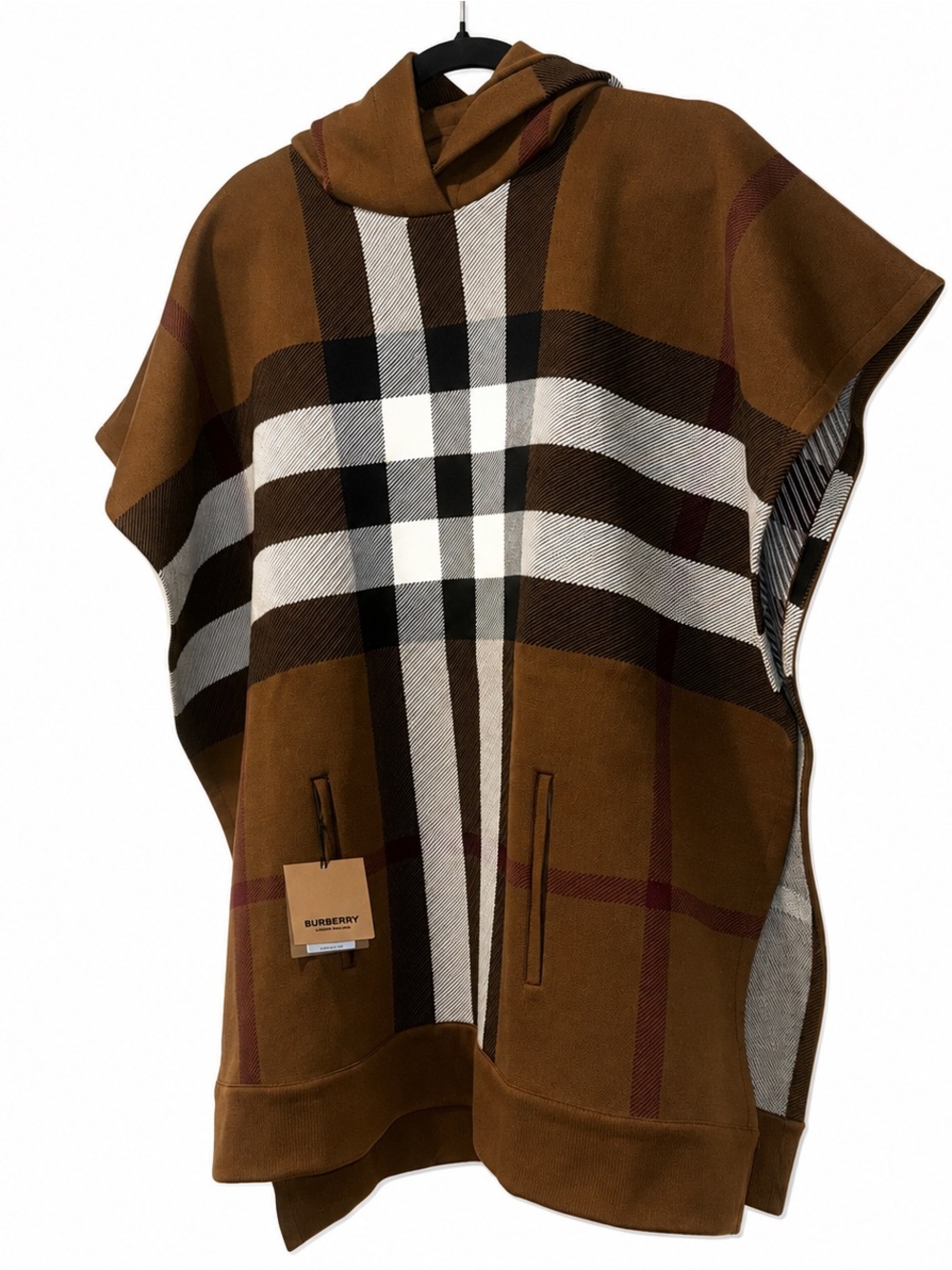 Burberry Brown Check Hooded Cape